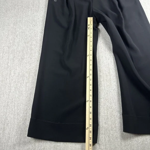 M.M.LaFleur Black Wide Leg Dress Pants Women's Size 6 Cropped Tailored Workwear - Picture 6 of 12